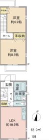 メゾン カンパニュールAの間取り画像