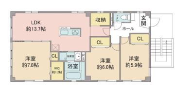 シャトー高杉の間取り画像