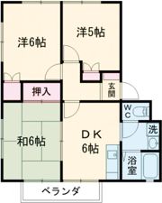長野コーポの間取り画像