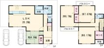 木津川市州見台6丁目貸家の間取り画像