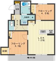 フォレスタ三昭Aの間取り画像