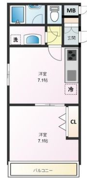 クオリアハイム千人町の間取り画像