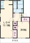 セジュール江島本町の間取り画像