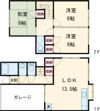 関園貸家の間取り画像