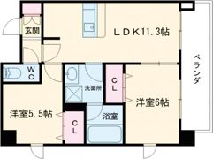 プレステージ9番館の間取り画像