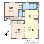 シャーメゾン高屋敷 Bの間取り画像
