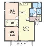 カーサジョイ Bの間取り画像