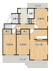 サンハイム北斗の間取り画像