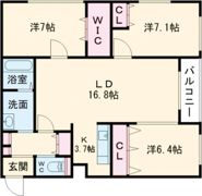 クレールマンション人見の間取り画像