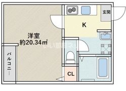 DBルーム谷塚の間取り画像