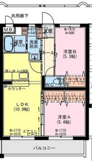 ブルックリン天神の間取り画像