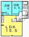 コーポ大屋敷Cの間取り画像