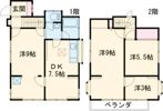 瑞穂町むさし野貸家の間取り画像