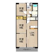 フェルザ住道(旧:パルティール田中)の間取り画像