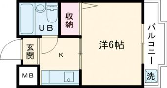 白樺ハイツ大宮Ⅲの間取り画像