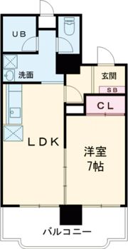 OMマンション東生駒の間取り画像