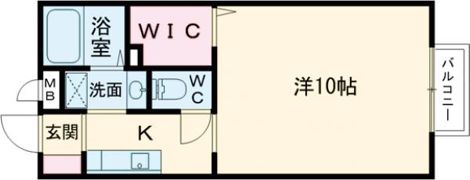 パナハイツ中津の間取り画像