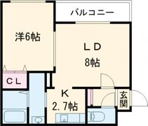 Briller五稜郭の間取り画像