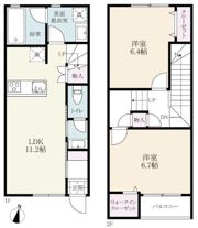 プレミアムアイランド乙柳Ⅲの間取り画像
