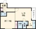 Briller五稜郭の間取り画像