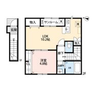 Rooms大島の間取り画像