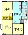 豊ハイツAの間取り画像