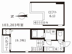 ハーモニーテラス上名古屋の間取り画像