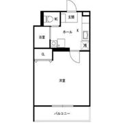 ワンルーム草津西矢倉の間取り画像