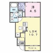 ウエスト．ゲート Ⅰの間取り画像