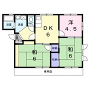 リバーサイドハイツBの間取り画像