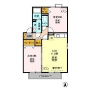 メゾンベール Bの間取り画像