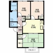 コーポ潮鳴 Aの間取り画像