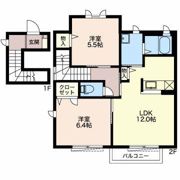 ローズ パールの間取り画像