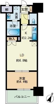 RJRプレシア博多楽水園の間取り画像
