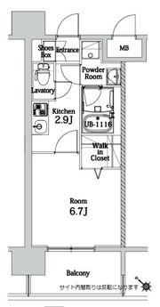 エンクレスト博多LIBERTYの間取り画像