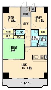 グローバルマンションときわの間取り画像