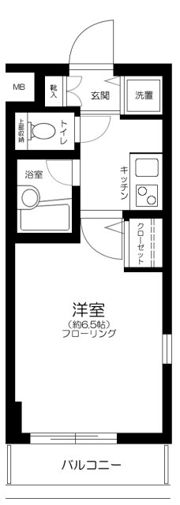 プレール・ドゥーク東新宿の間取り画像