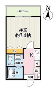 アペリティフ久米川の間取り画像