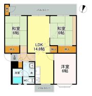 京王山田マンションB棟206の間取り画像