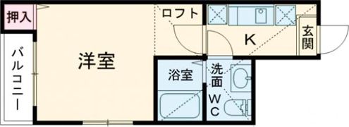 Claudia 愛宕橋の間取り画像