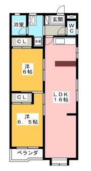 パークハイツの間取り画像