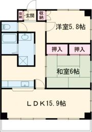 ハイム上所の間取り画像