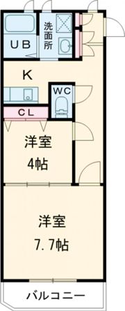 フレグランツァ長者Ⅱの間取り画像