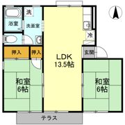 ベルシアH Ⅰ棟の間取り画像