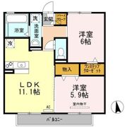 ラ メゾン デスポワ Bの間取り画像