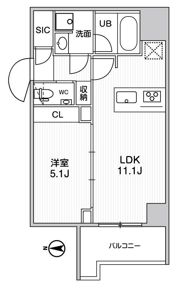 ｸﾞﾗｼｱﾌﾟﾚｲｽ錦糸町の間取り画像