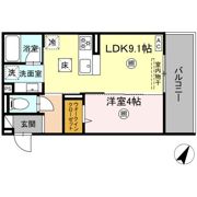 D-ROOMサンライズ A棟の間取り画像