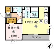 D-ROOMサンライズ A棟の間取り画像
