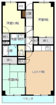 サンライフ松谷の間取り画像