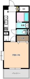 ベイシティ桔梗Ⅴの間取り画像